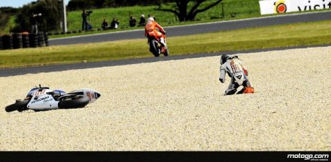 Хорхе Лоренцо (Jorge Lorenzo) избежал серьезной травмы в Австралии