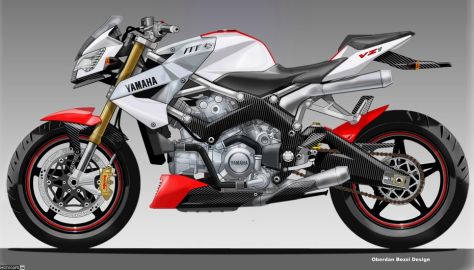 Концепт стрита Yamaha VZ1 от Обердана Бецци