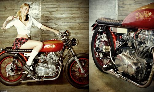 El Diablo Kawasaki KZ400 – картинка из журнала