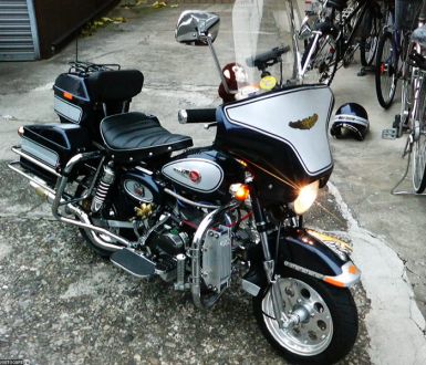 Harley-Davidson Electra Glide Ultra Classic из Honda Monkey