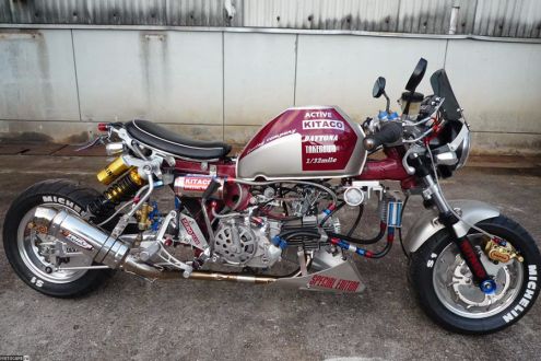 Драгстер из Honda Monkey