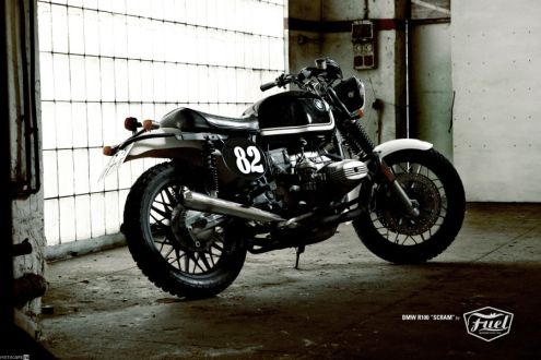 Простой и стильный скрэмблер из 1982 BMW R100 RT 