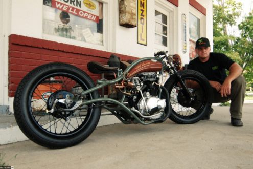 Природная гармония в кастоме Willow из Honda CL360