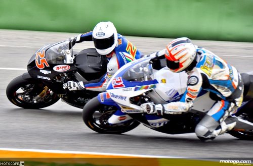 Владимир Леонов на тестах Moto2 в Валенсии