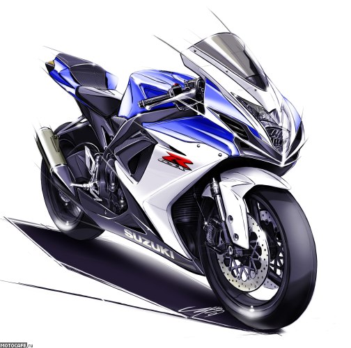 Эскиз Suzuki GSX-R600 2011